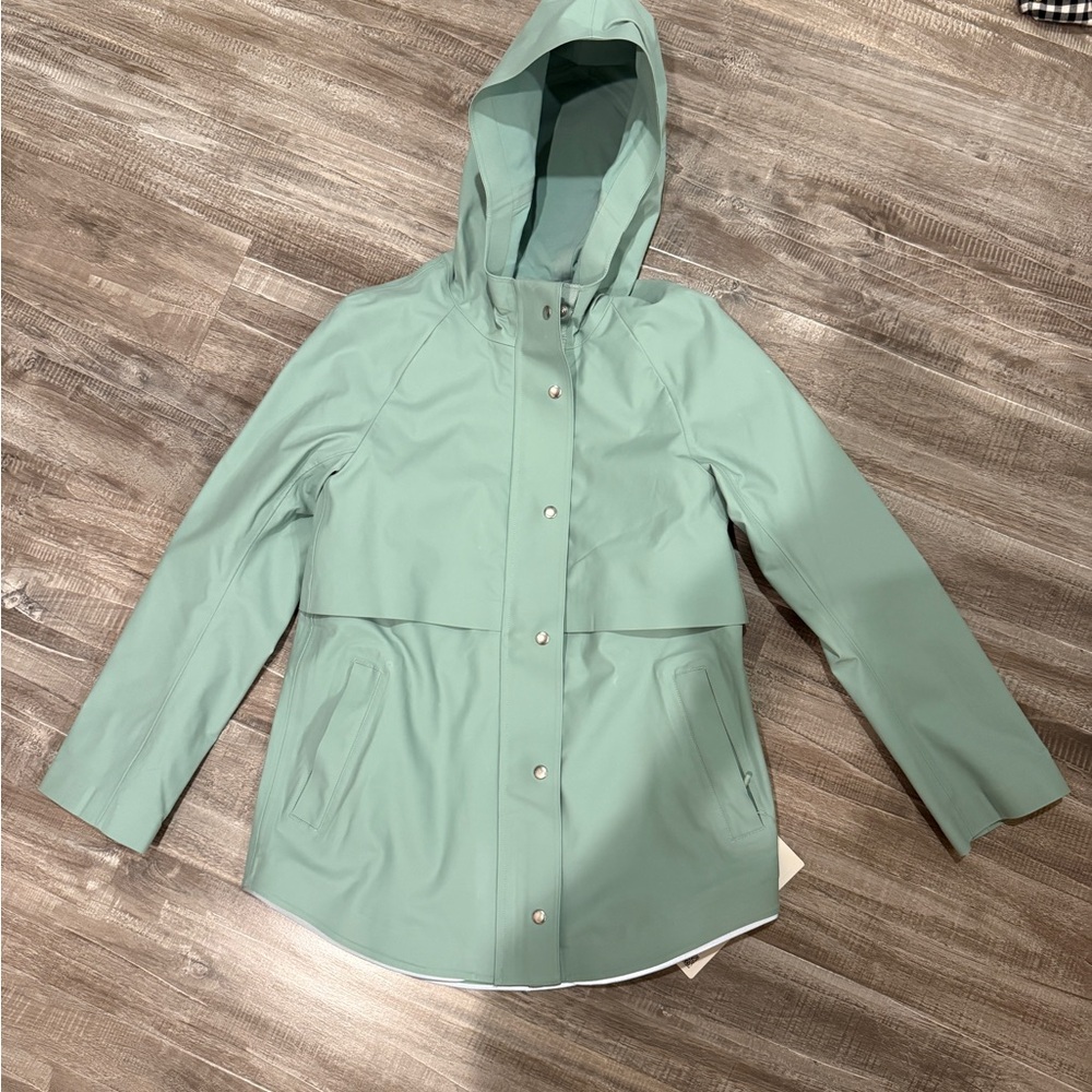 Women's Mint Green Hooded Jacket